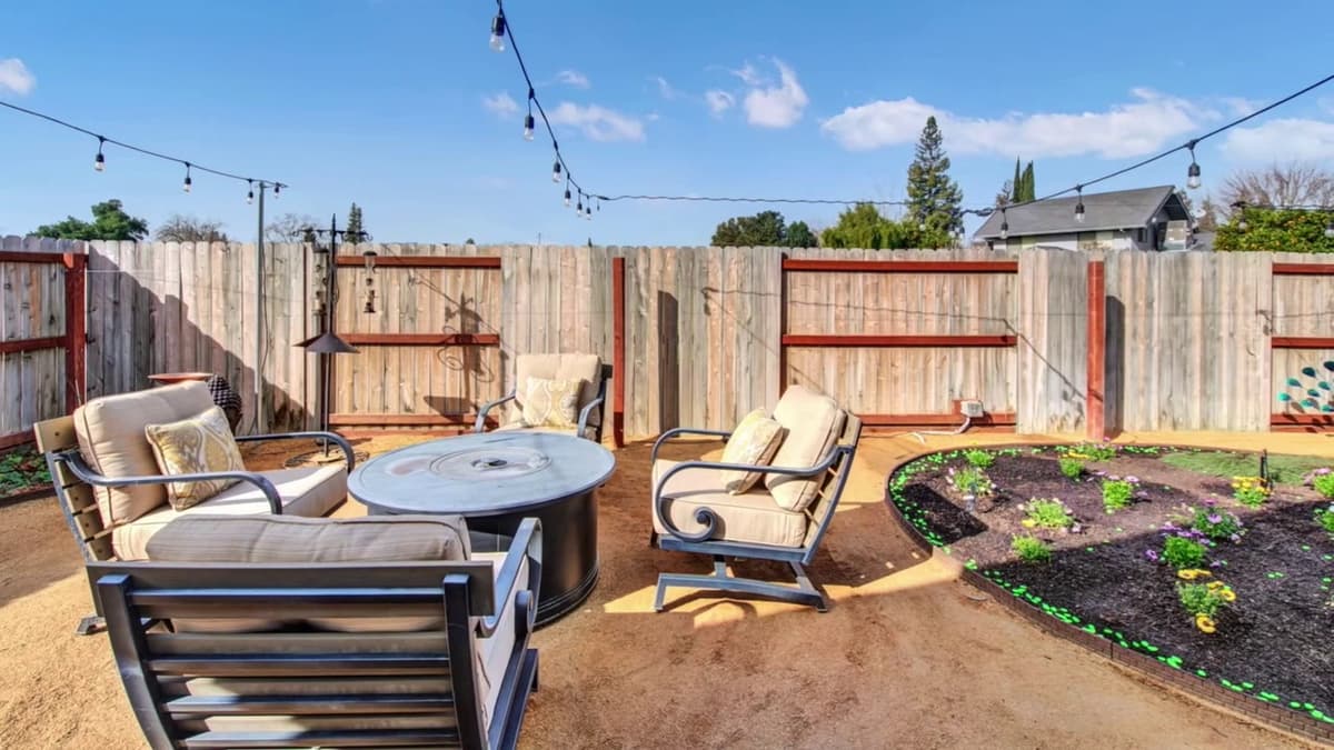 Backyard Garden & Seating in Sacramento, CA — Keystone Building Services